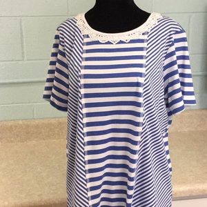 Alfred Dunner stripped shirt. NWOT